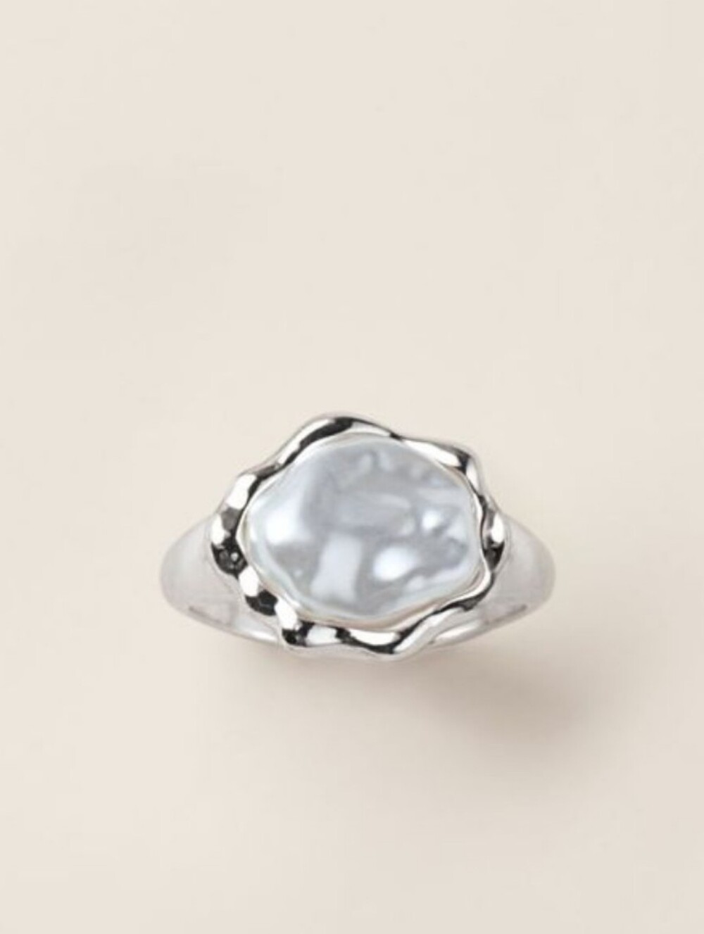 3 For $10 Dazzling Delight Statement Ring - Elegant White Center